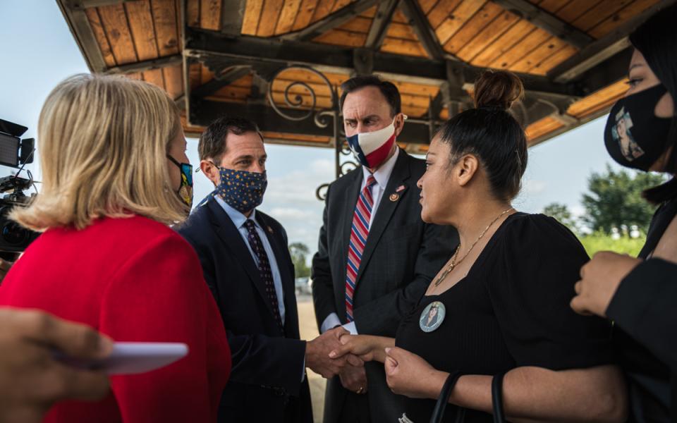 Rep. Jason Crow Meeting Vanessa Guillen's Family