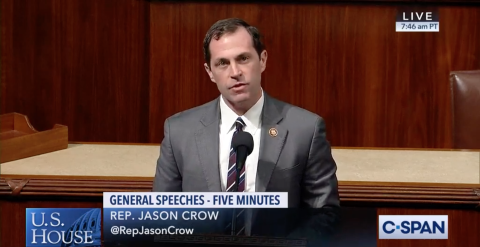 Rep. Crow speaking