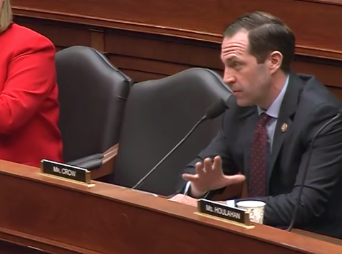 Rep. Crow at hearing