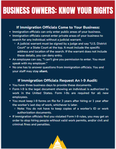 Business Owners - Know Your Rights