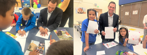 Rep. Crow with Laredo Elementary School BGCMD Club Members 