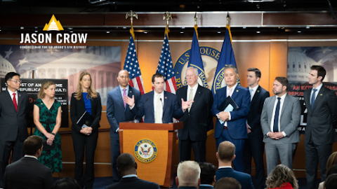 Congressman Crow joined Leader Jeffries and fellow military veterans to call out House Republicans’ hypocrisy