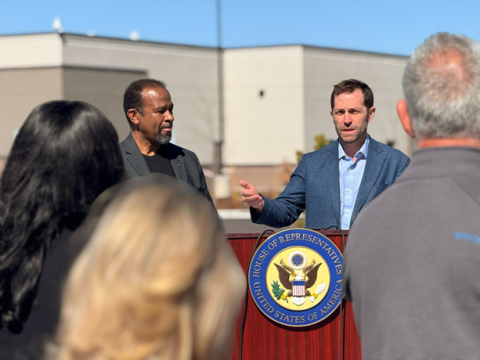 Rep. Crow's Visit at Mosley Facility