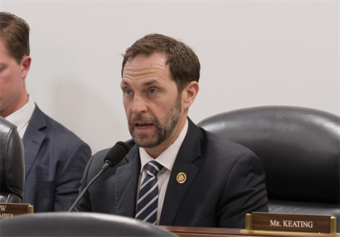 Rep Crow speaking at hearing