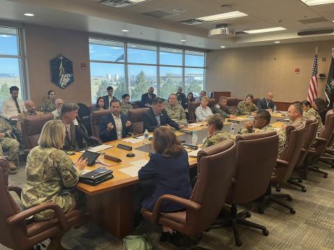 Congressman Crow leads discussion at Future of Buckley Task Force Meeting
