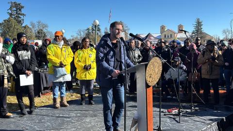 Congressman Crow speaks at annual Denver Marade